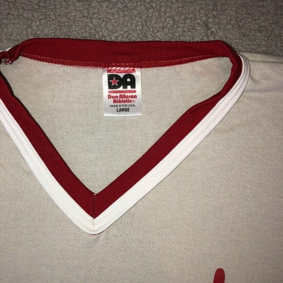 Vintage DON ALLESON Athletic PRINCETON Logo Short Sleeve Tee Size Large - Picture 4 of 6